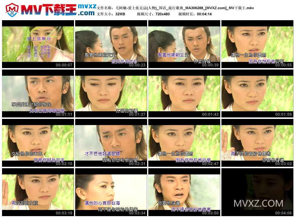 毛阿敏-爱上张无忌(人物)_国语_流行歌曲_MA306288